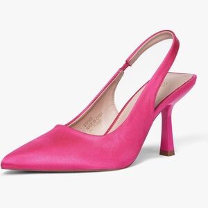 NEW IN BOX Women's Slingback Kitten Heel Pointed Closed Toe Stiletto Pumps